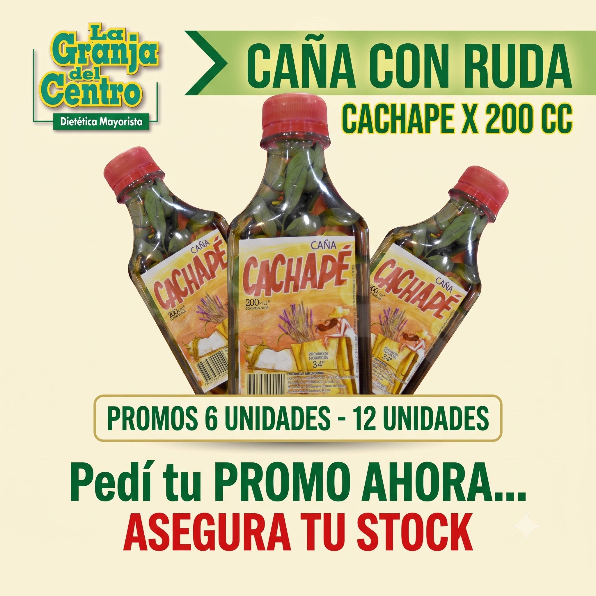 Ofertas y Promociones Caña con Ruda CACHAPE x 200cc